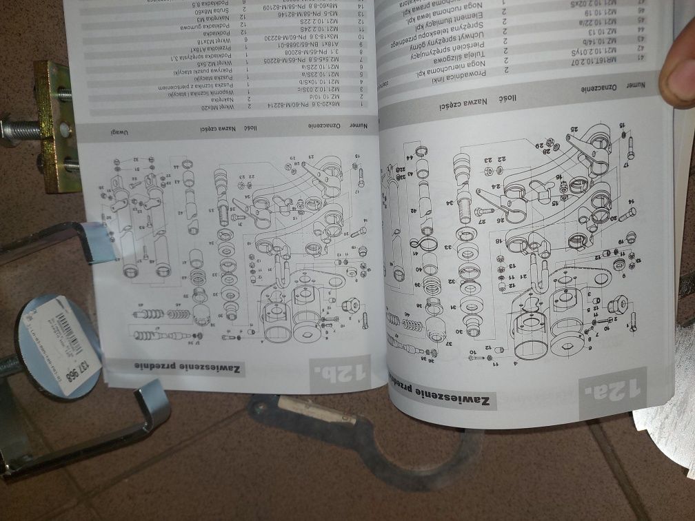 Nowy zestaw klucze+ katalog czesci instrukcja wsk125 rama silnik