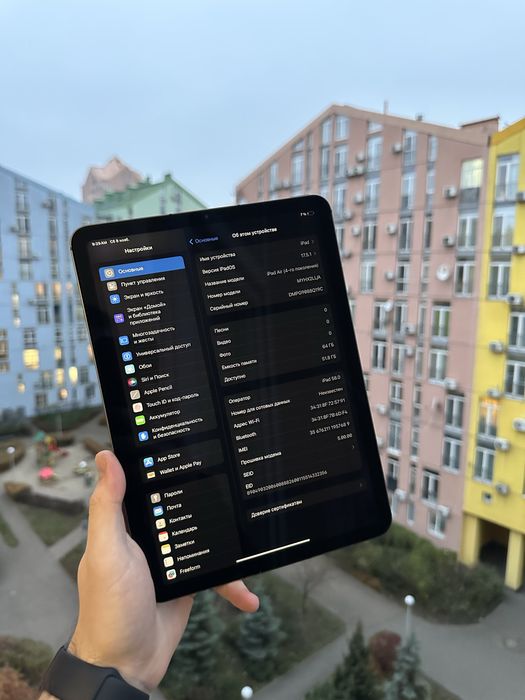 100% Аккум Идеал iPad Air 4 64Gb Wi-Fi+ Lte Space Gray