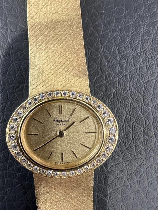 51G 750 brylanty Chopard ładny damski zegarek zloto swiss made