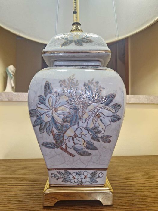 Lampa oriental Ginger Jar porcelana mosiądz