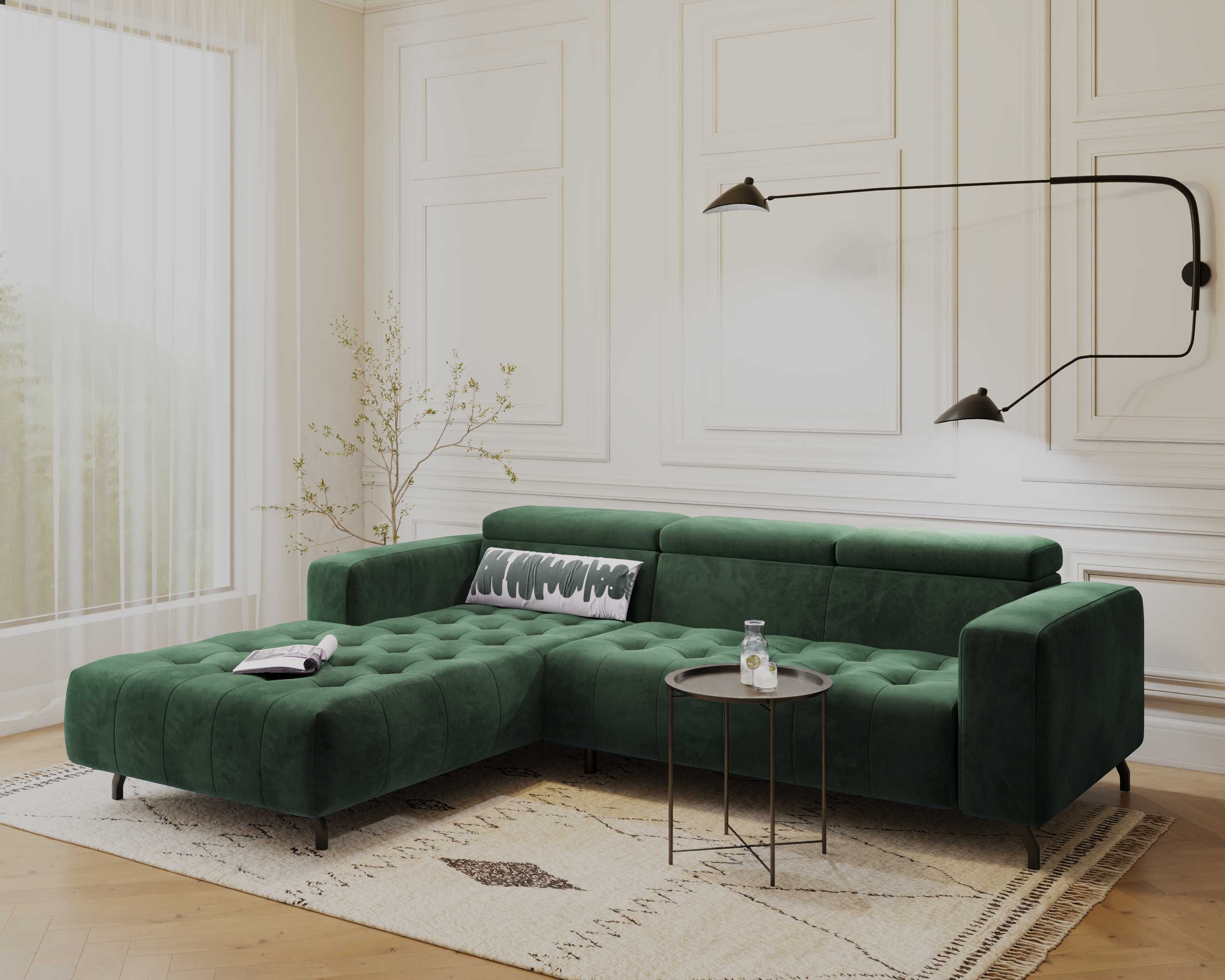 Wygodny narożnik BARBADOS od producenta SOFA ze sprężynami DOSTAWA