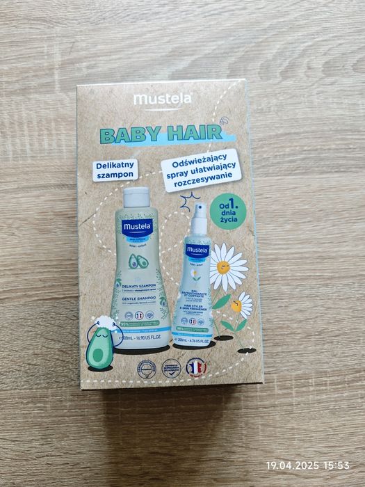 Mustela  Baby Hair szampon i spray ułatwiający rozczesywanie