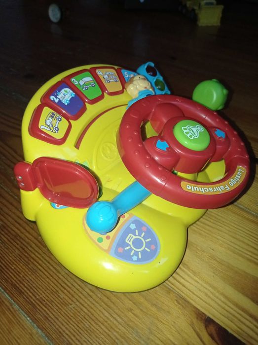 Zabawkowa kierownica Vtech - nauka niemieckiego