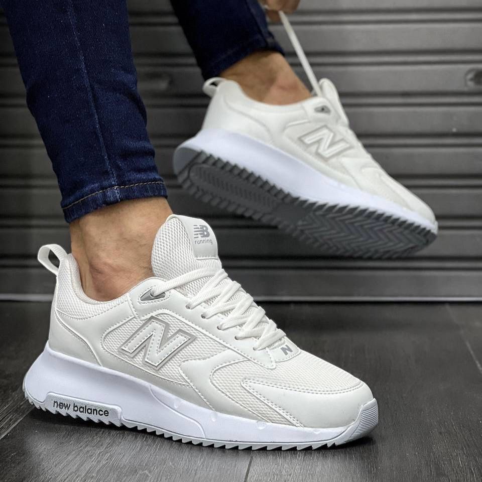 Чоловічі Кросівки Нью Баланс Білі | New Balance White 40-44 рм.