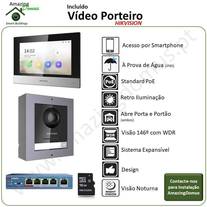 Vídeo Porteiro Hikvision DS-KIS602