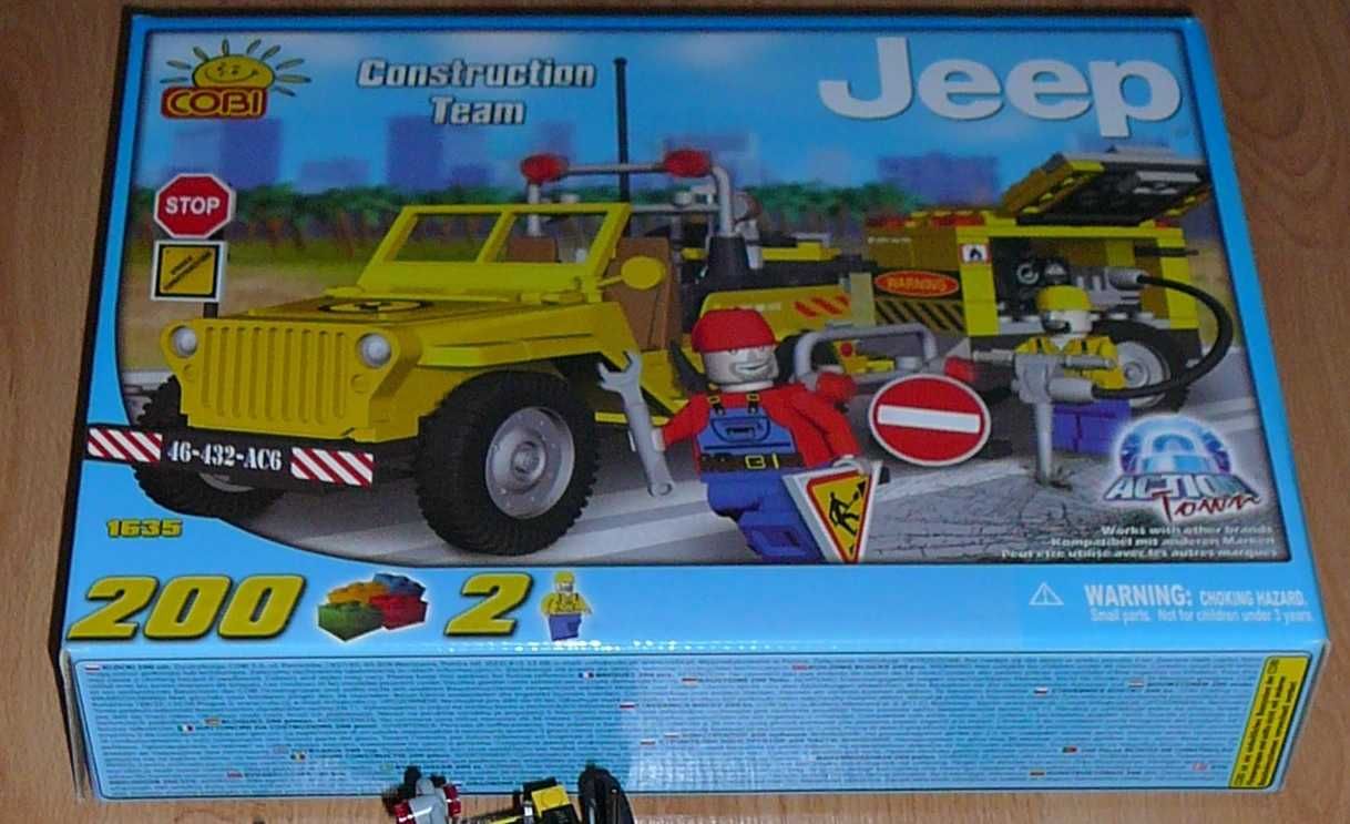 Klocki COBI JEEP budowlany z kompresorem