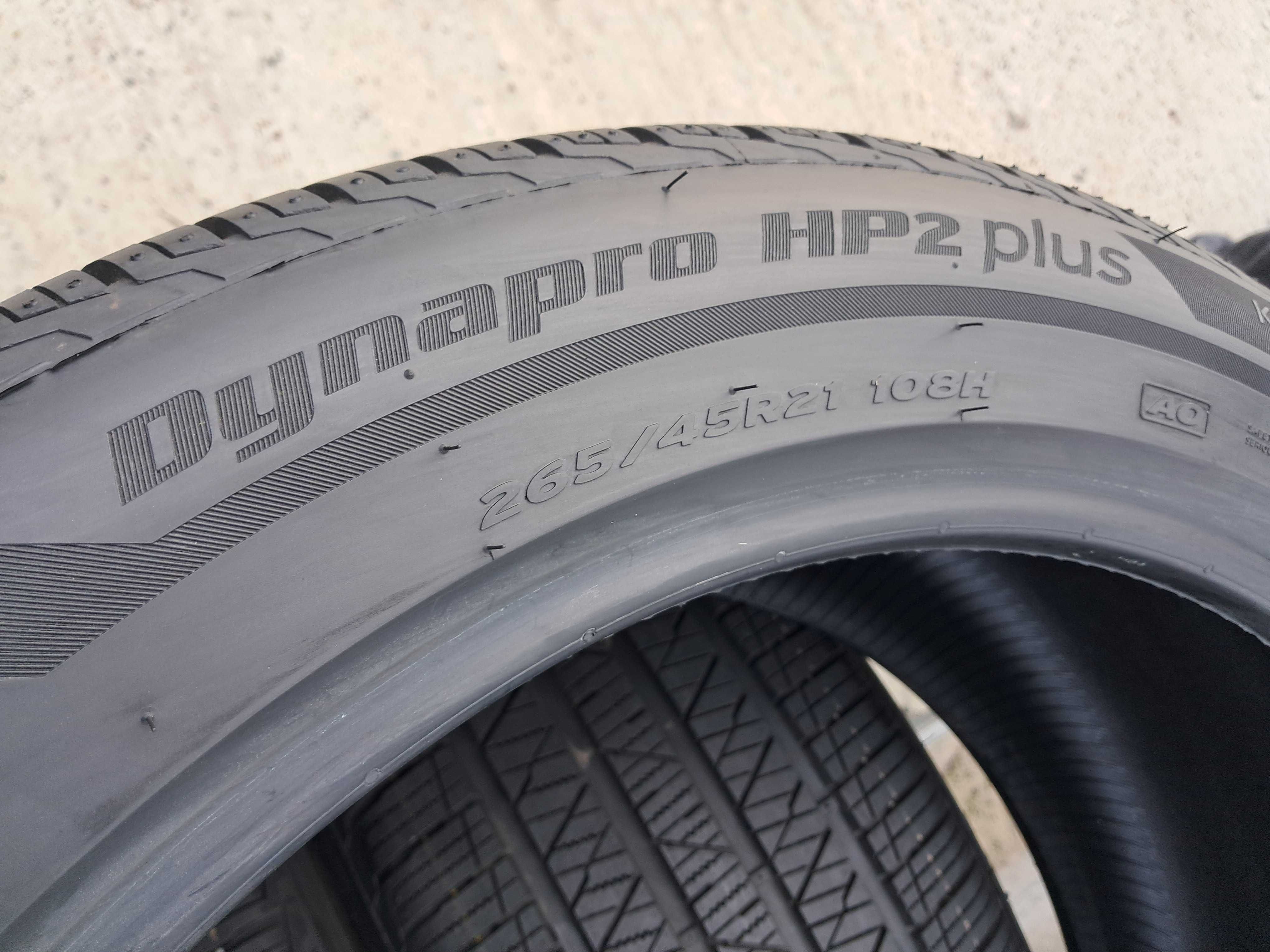 Резина літня, 99%, Hankook Dynapro HP 2 Plus 265\45 R21 (арт.12068)