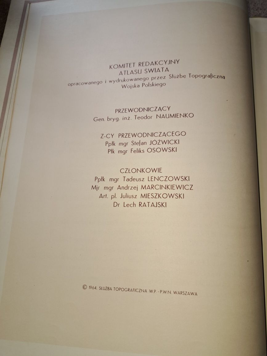 Atlas świata. Wydawnictwo PWN 1962.