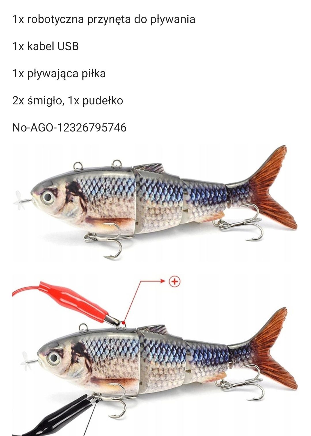 Wobler 50 g 1 szt. Elektryczna przynęta