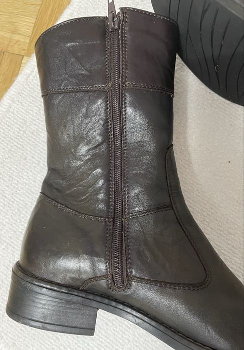 Skórzane botki kowbojki oozaki 37