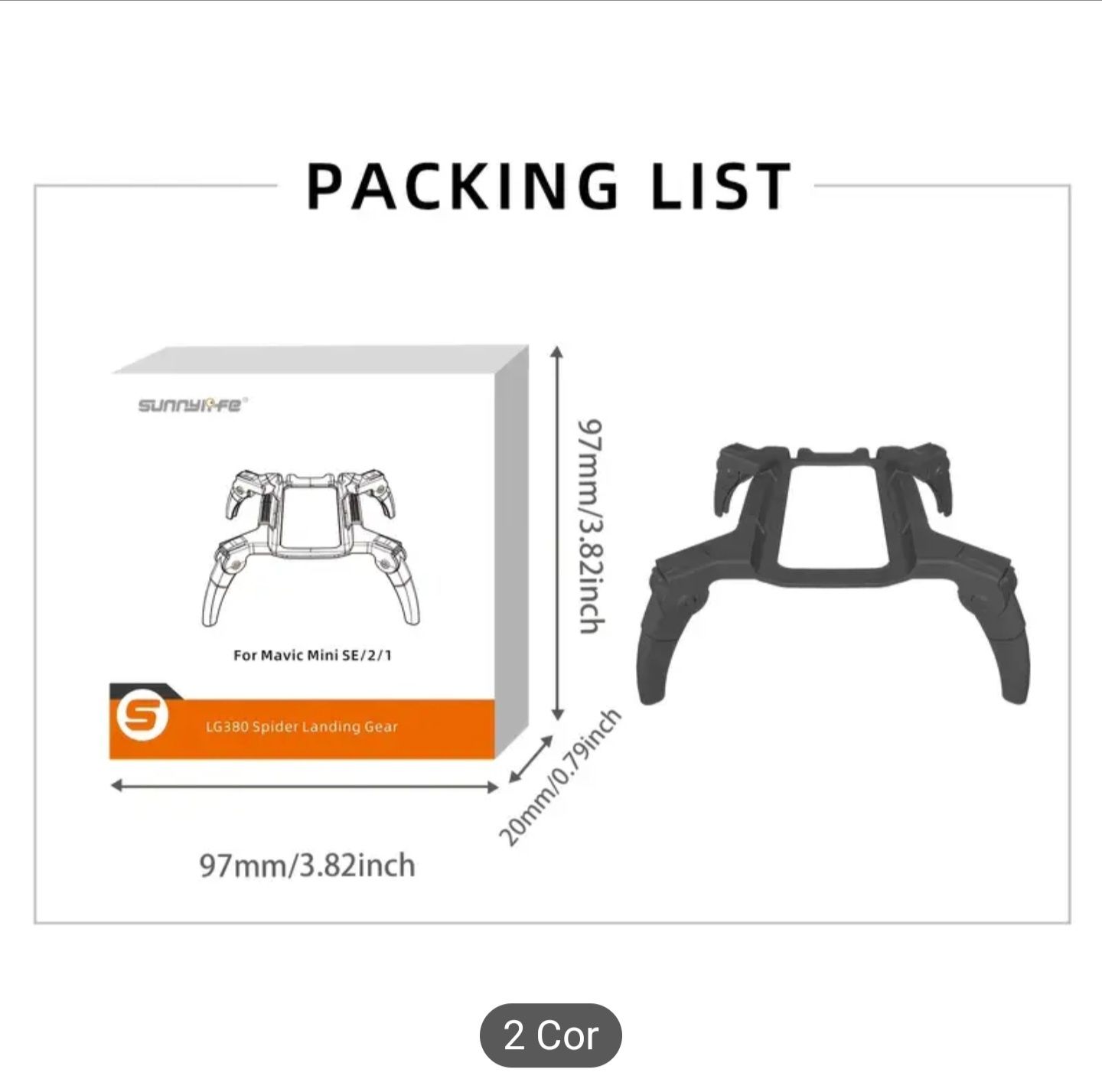 Pernas de aterragem para drones DJI