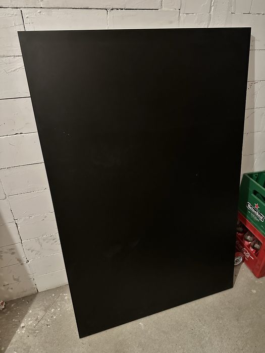 Blat biurka ikea czarny 80/120