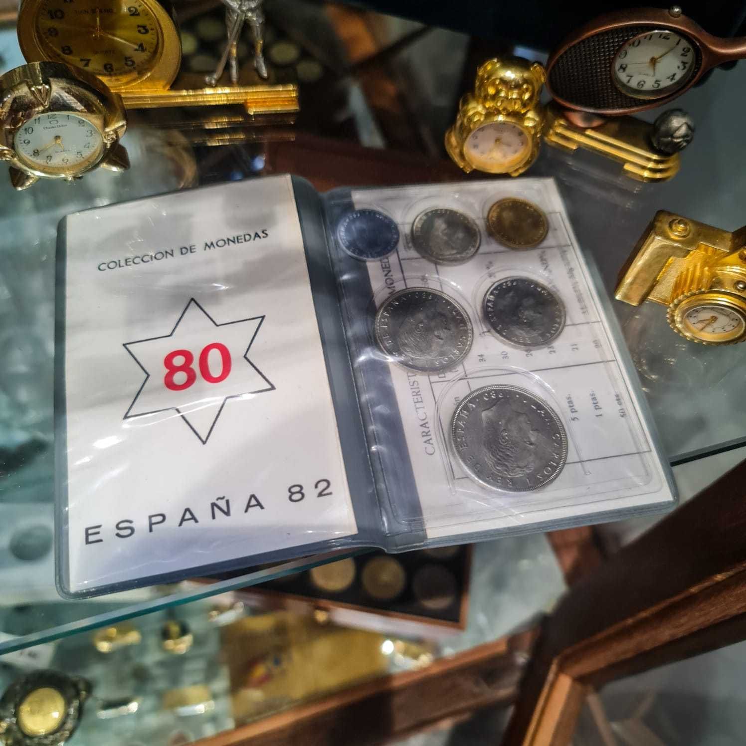 España ’82 – Serie Numismática (carteira completa c/ 6 moedas)