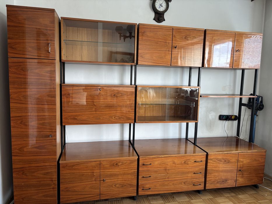 Meblościanka wysoki połysk prl regał