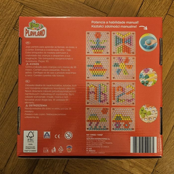 Gra sprawnościowa drewniana 3+