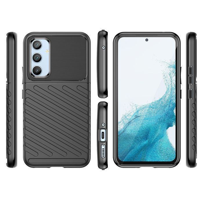 Etui Silikonowe Samsung Galaxy A54 5G Thunder Case, Czarne