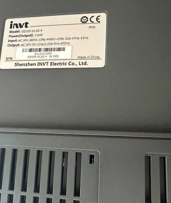 Частотник 11кВт Перетворювач частоти INVT GD100-011G-4
