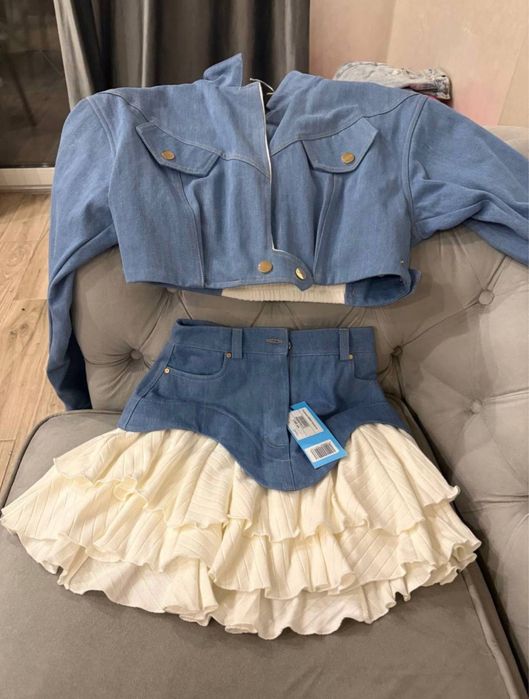 Костюм юбка пиджак ліор lior xxs xs