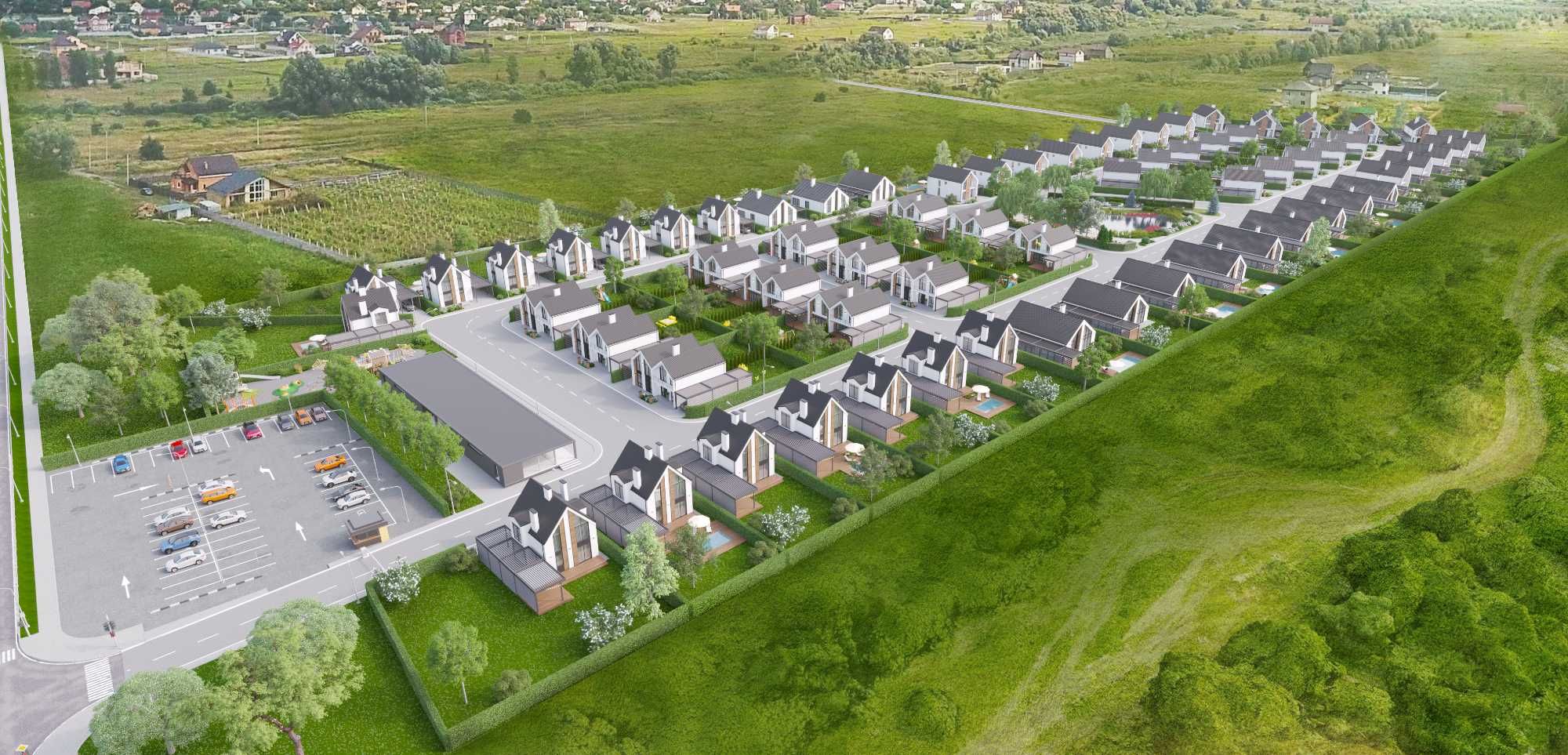 Готовий дуплекс 100 м в зданій черзі. Містечко з озером, р.Десна 500 м