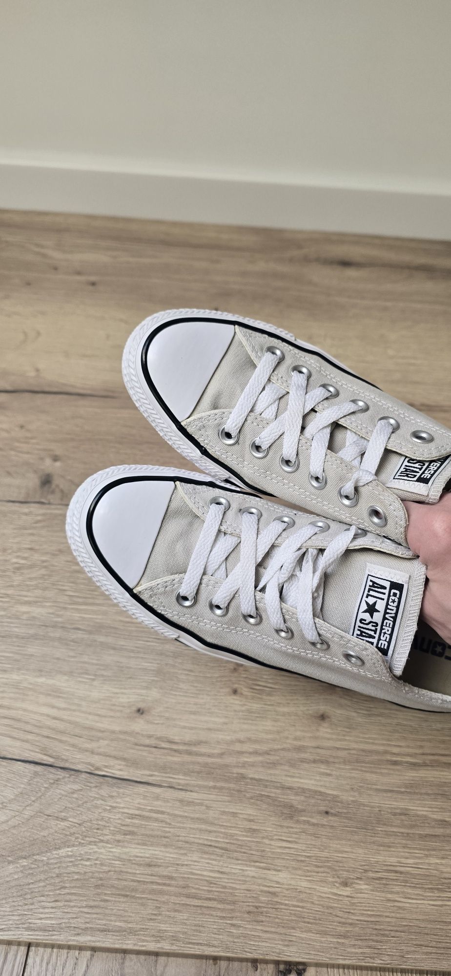 Oryginalne szaro beżowe trampki Converse 38