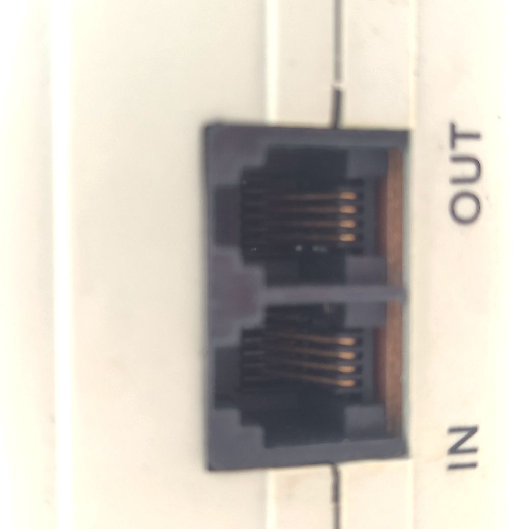Tomada com divisor ficha telefone fixo RJ11
