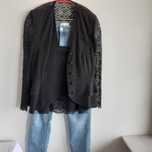 Blaser com renda e top de renda igual