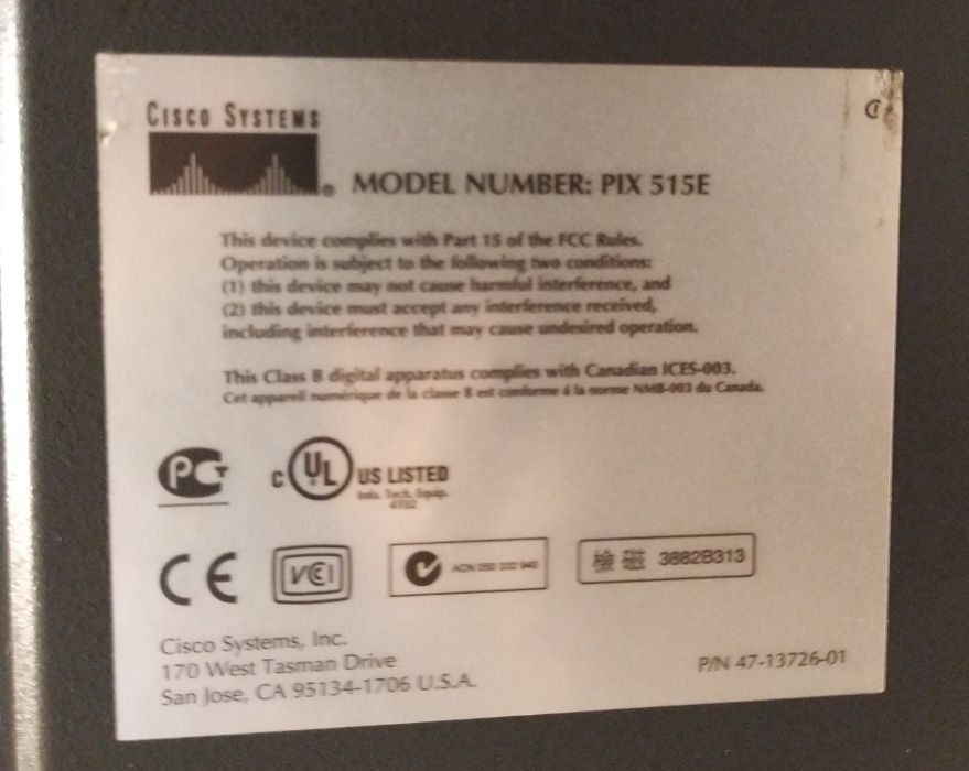 Cisco Systems Pix 515E Firewall