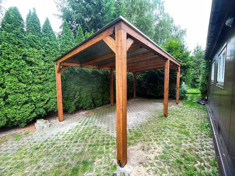 Wiata/altana garażowa, zadaszenie na samochód, wiata samochodowa