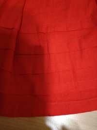 Spódnica czerwona z koła