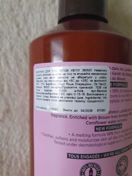 Молочко для тіла