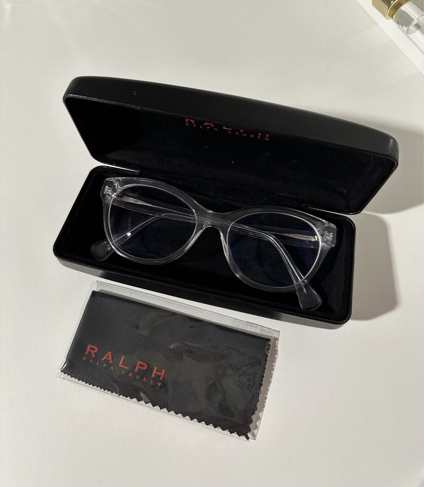 Oprawki okulary transparentne ralph lauren ra7141 clear szkła hoya