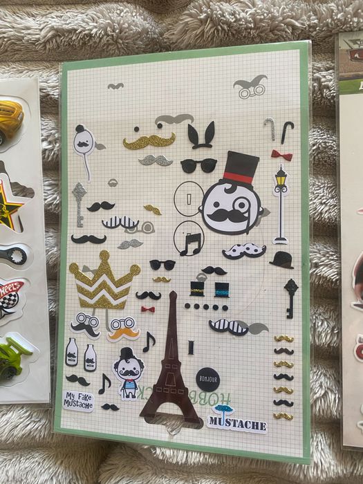 Naklejki hot wheels ,Auta (Cars), mustache