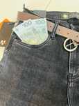 Damskie jeansy Nice Toxik, czarne/szare, roz. 28–33 (bez 29)