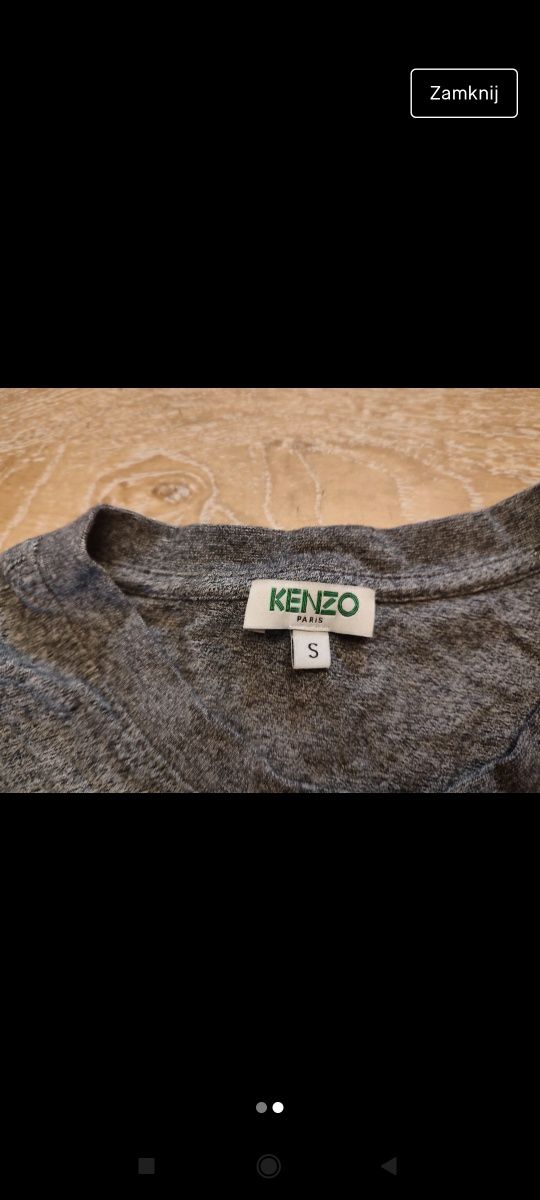 Szary t-shirt Kenzo