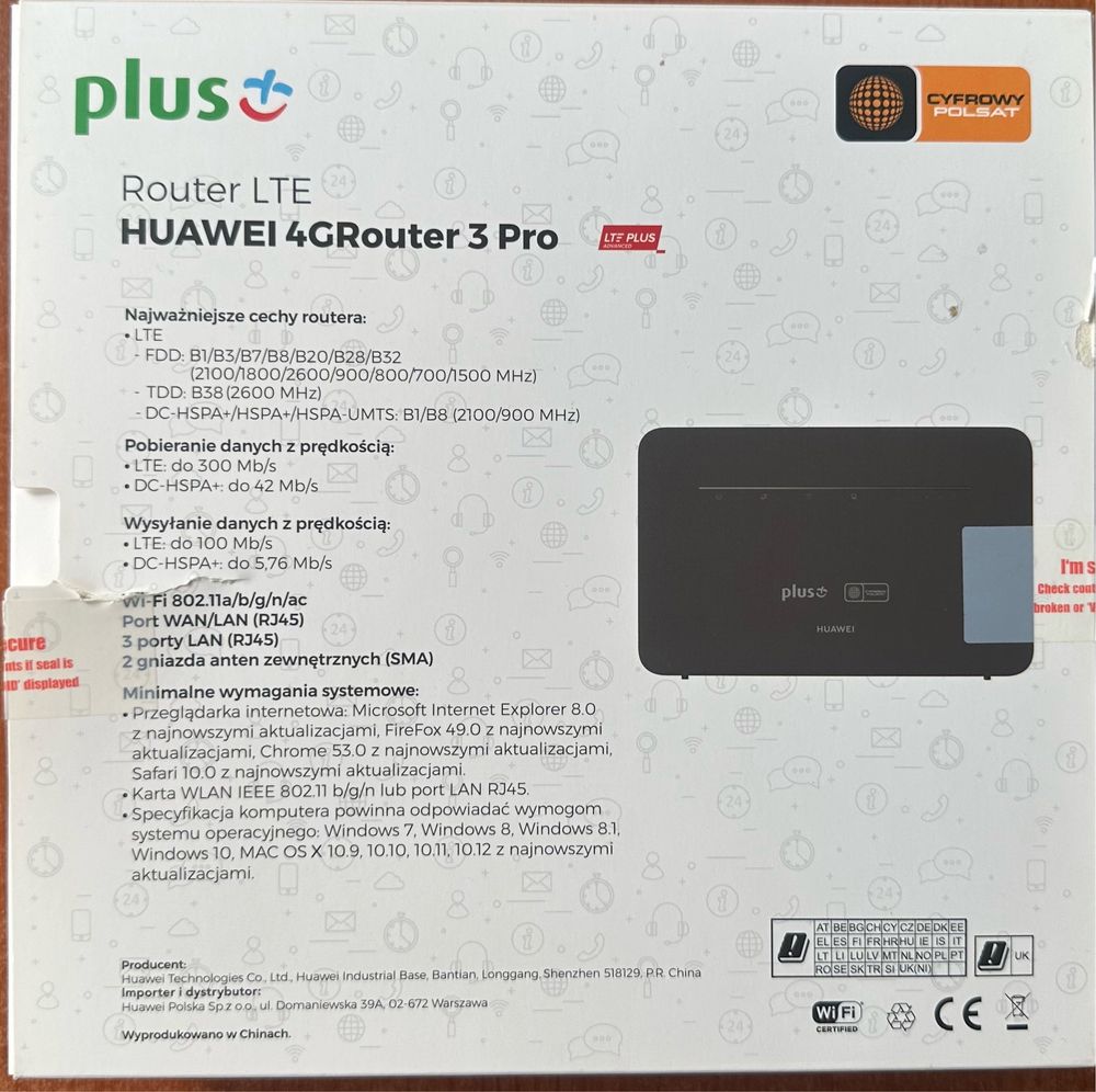 Router LTE Huawei 4GRouter 3Pro B535-232
