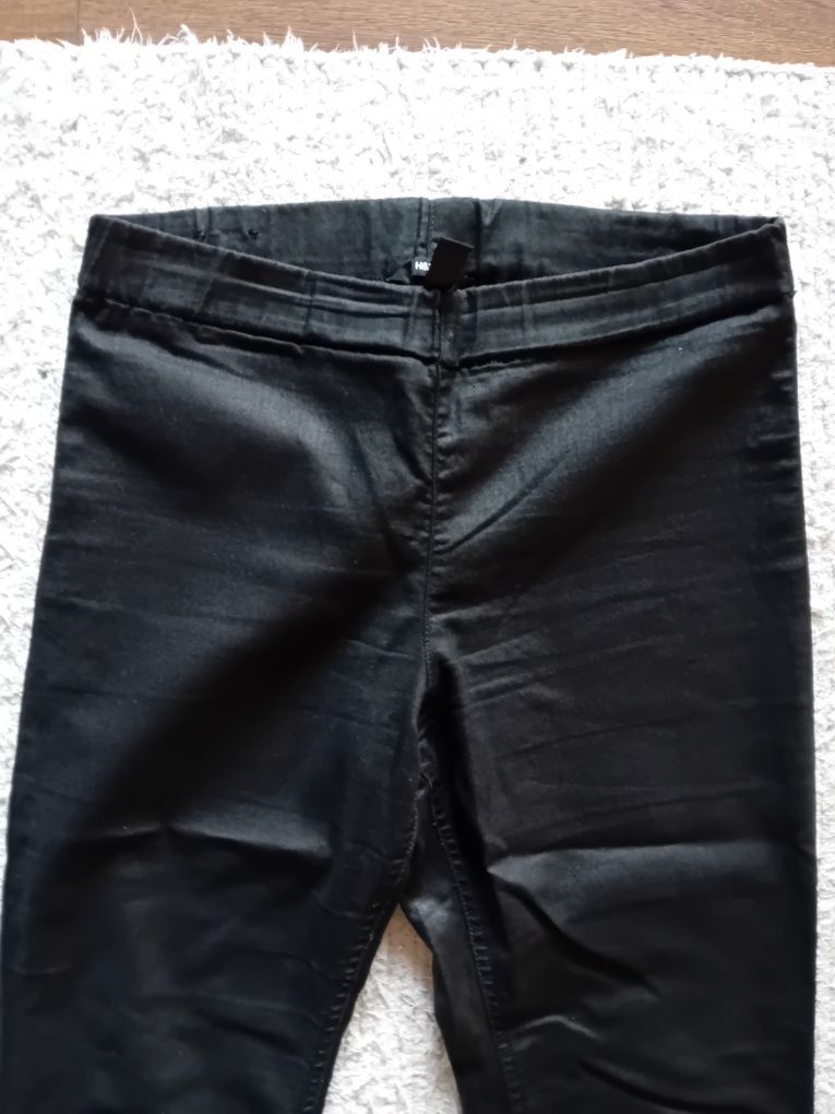 #H&M spodnie obcisłe legginsy czarne