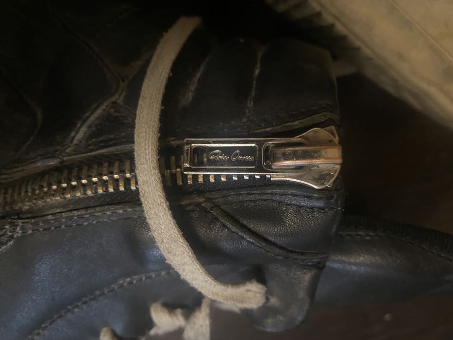 rick owens geobasket full black LEGIT