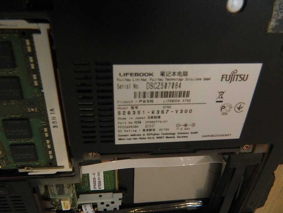 Fujitsu Lifebook S792 Core i5-3320M 8GB DDR3