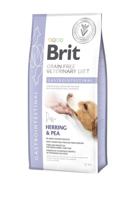 Brit GF Veterinary Diet Gastrointestinal 12кг (оселедець)