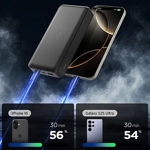 Powerbank Spigen EA3020, 20000mAh 30W - czarny