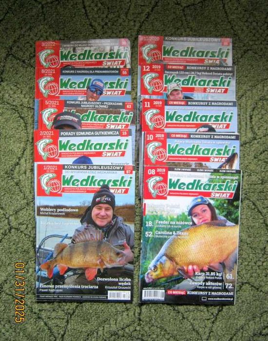 Wędkarski Świat 10 numerów