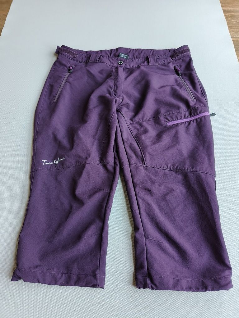Twentyfour spodnie 3/4 za kolano cienki Softshell rozmiar damskie 44