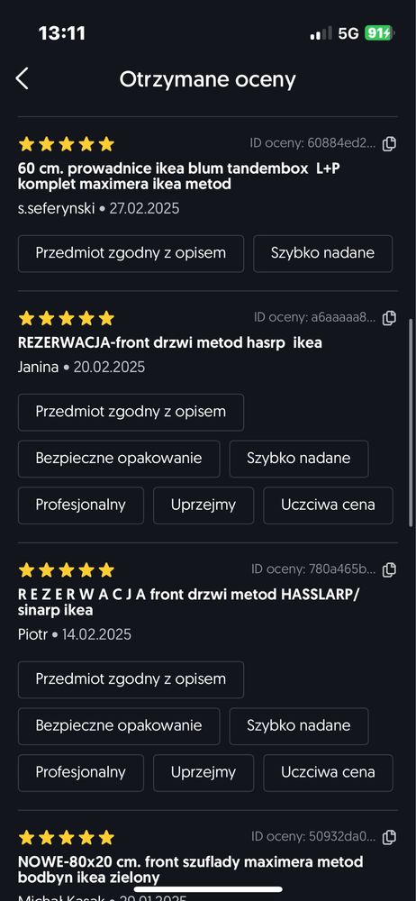 80x10 cm. S I N A R P front szuflady  ikea metod