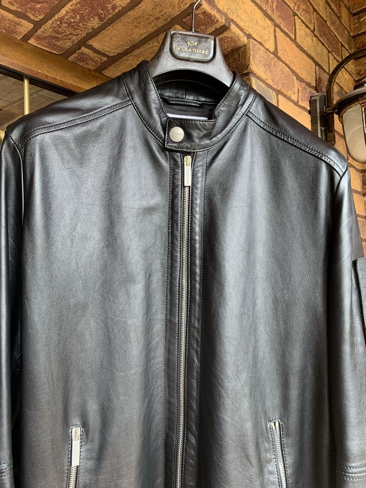Куртка шкіряна BIKKEMBERGS