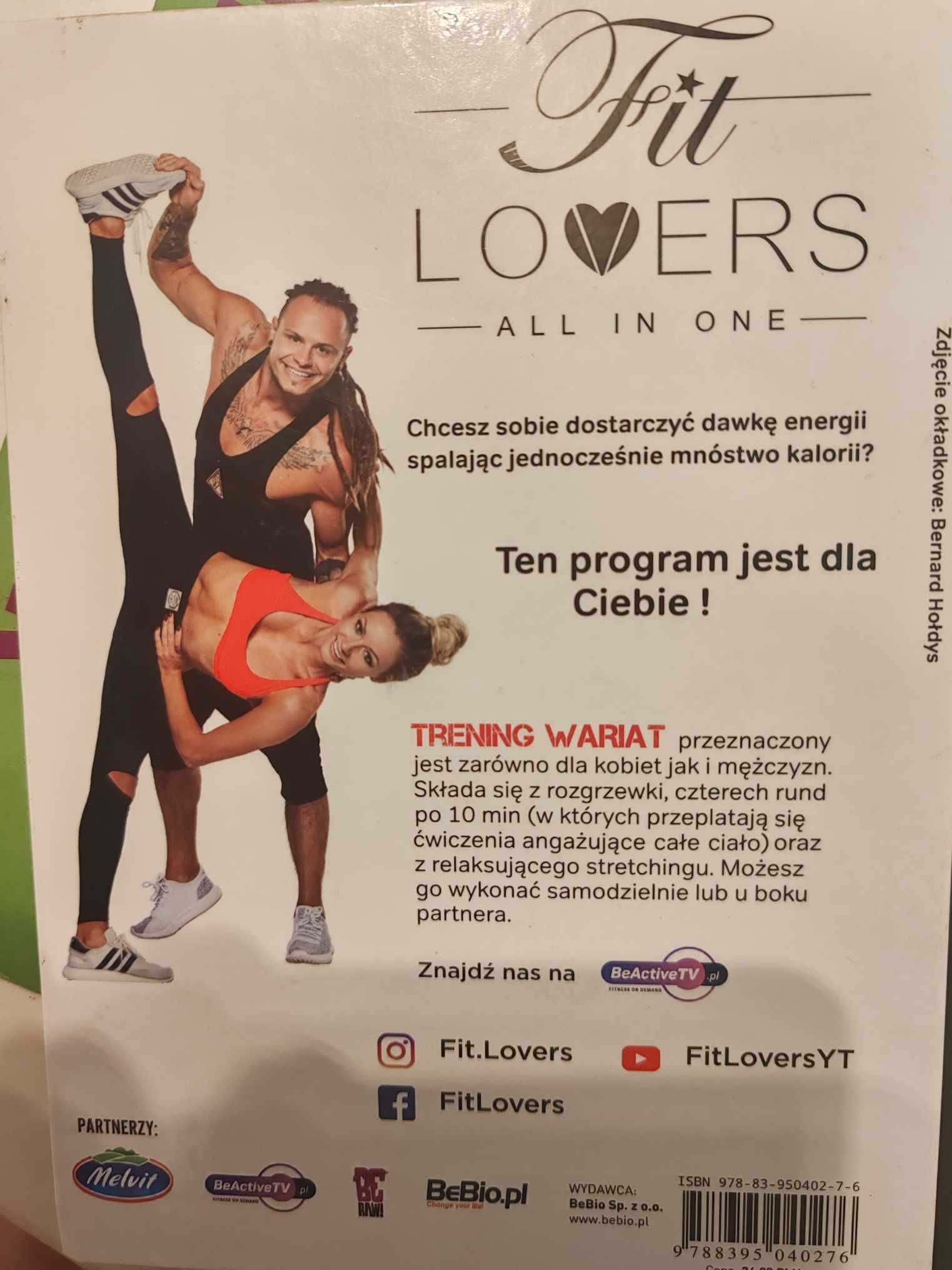 Trening spalający tkankę tłuszczową odchudzający FIT LOVERS płyta DVD