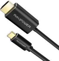 Кабель RavPower Cabel Type-c, USB-C to Hdmi 1.8m Black