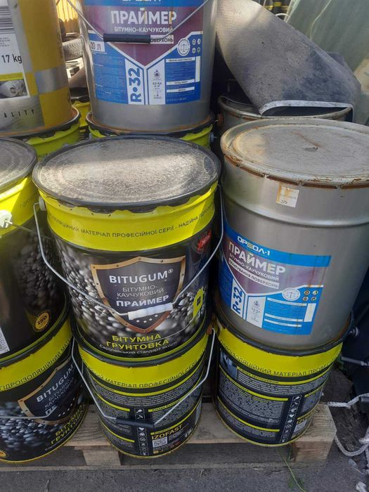 Бітумно-каучуковий праймер Bitugum та Ореол