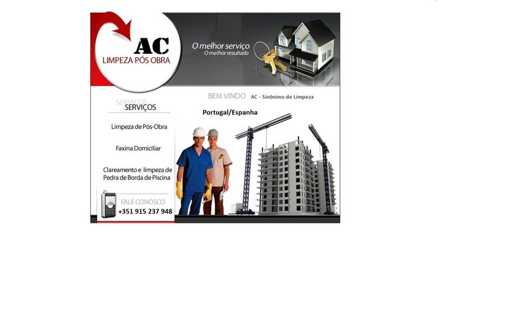 Serviços de Limpeza Comercial, Residencial e Predial