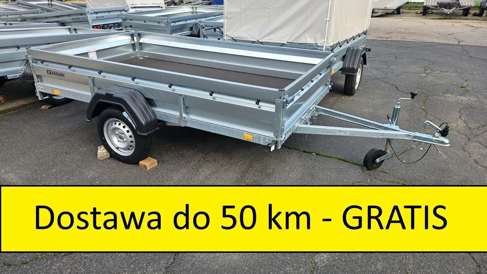 Zaslaw 265XL SU  LED lampy , uchylna , mocna przyczepa 265/150/35 CM