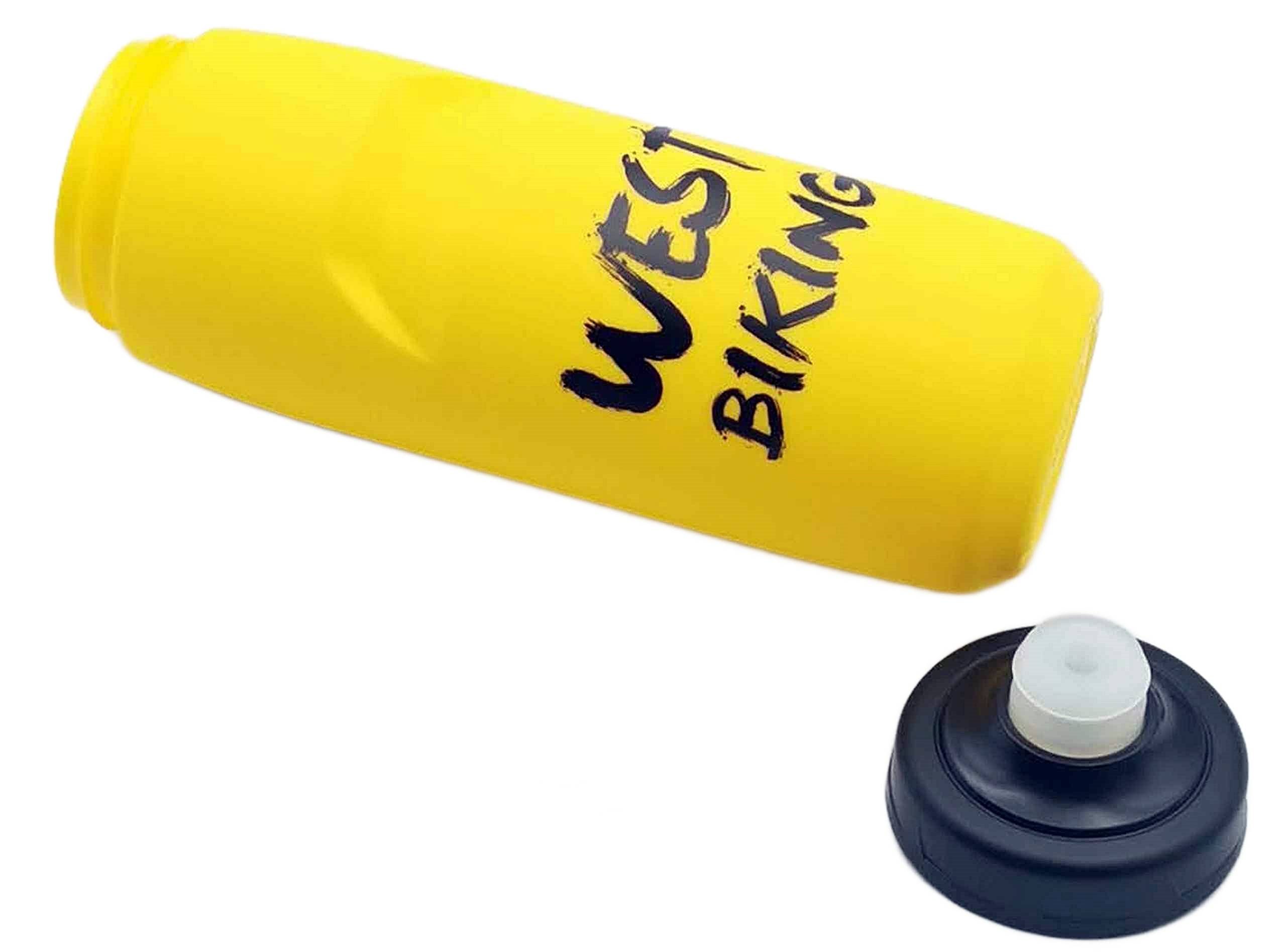 WESTBIKING Bidon 750 ml Ergonomiczny Bezpieczny Wolny od BPA żółty